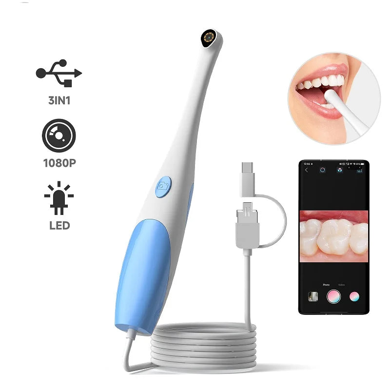 Handheld Android Endoscope Camera 480P HD1080P 3IN1 Type-c Micro USB Camera Inspection Borescope 8 LEDs for Android Phones PC