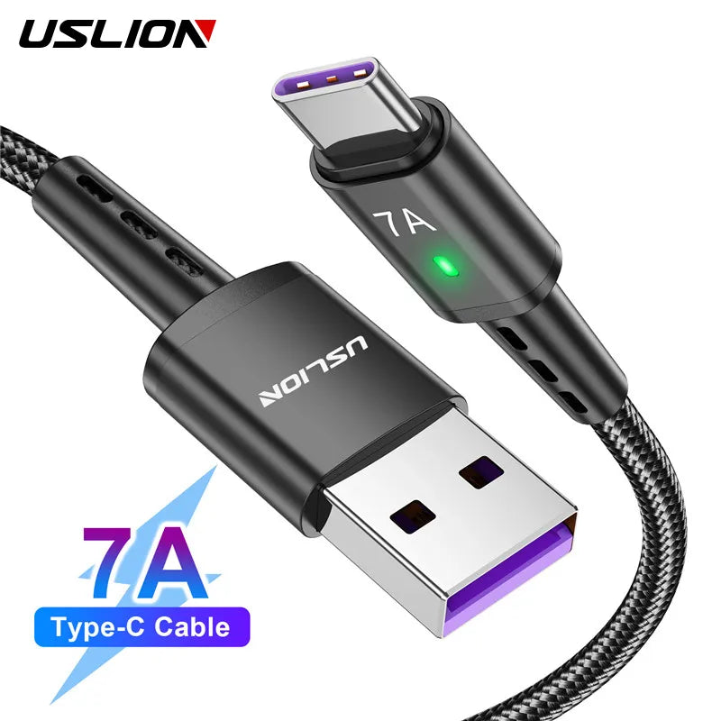 USLION 7A Fast USB C Cable - Stereotech