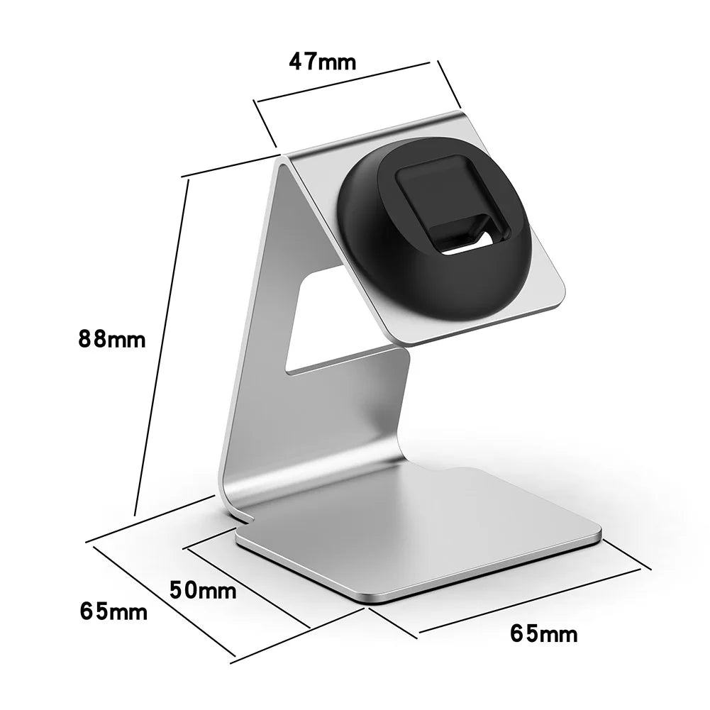 Charger Charging Stand for Xiaomi Mi Band 8 Aluminium Charger Desk Holder Silicone Card Coil Non-Slip Mat Charging Stand Dock