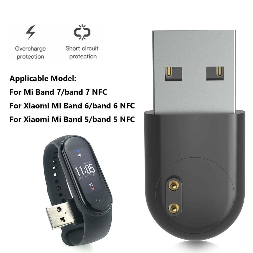 Smart Bracelet Charging Base Mini USB Charger for Xiaomi Mi Band 7 6 5 NFC Smart Bracelet Watch Charging Base