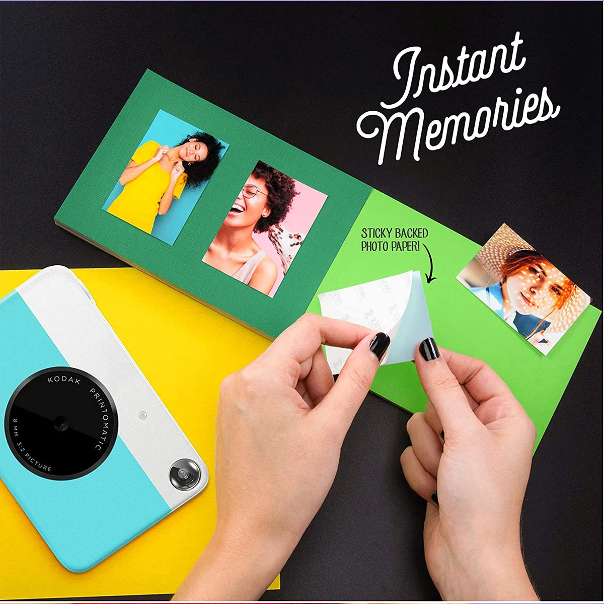 KODAK Printomatic Brand New Digital Instant Printing Camera ZINK Inkless Printing Color Photo Paper Printing Built-In Flash