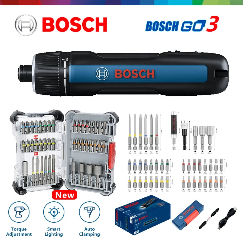 Bosch GO 3 Cordless Electric Screwdriver Charging Screwdrivers Install Or Remove Screws 3 rd Gen Brand-new Products Power Tool