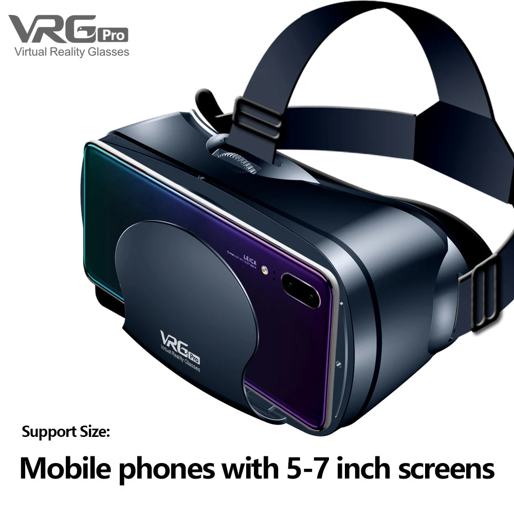 VR Virtual Reality 3D Glasses Box Headset Helmet Blu-ray VRG PRO  For IOS Android 5-7 inch Smartphone