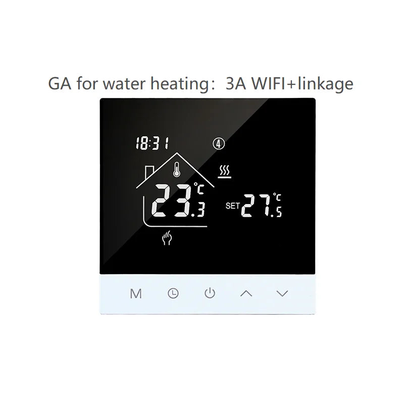 S4HGB  Wifi Smart Heating Thermostat LCD Display Voice Control Alexa Tuya Alice/ Electric/Water Floor Temperature Controller