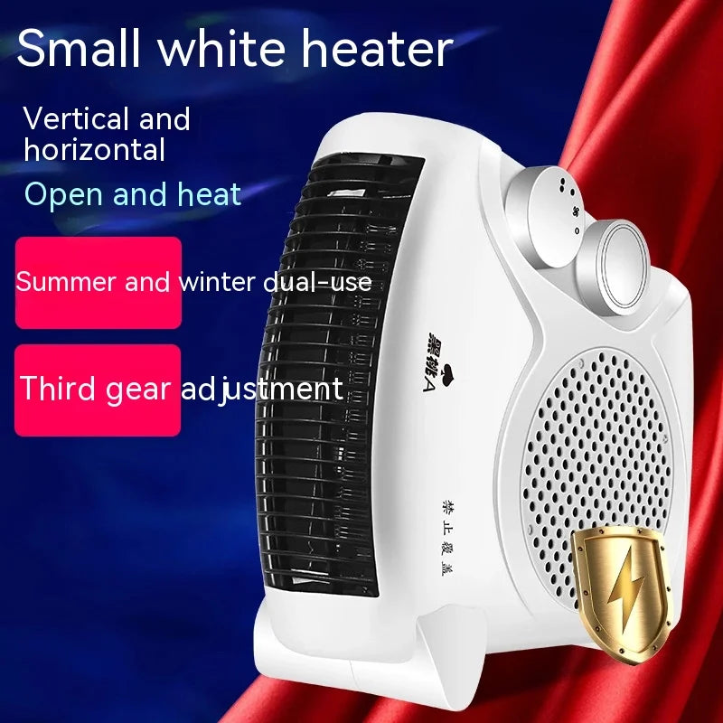 Portable heater 500W quick heating Light air heater Office home for multi-occasion air heater vertical and sleeping dual use