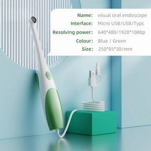 HD Android Apple Visual Mirror Examination 2-In-1 Camera Waterproof Skin Healthy Detecting Cameras For Dentist Observatispection