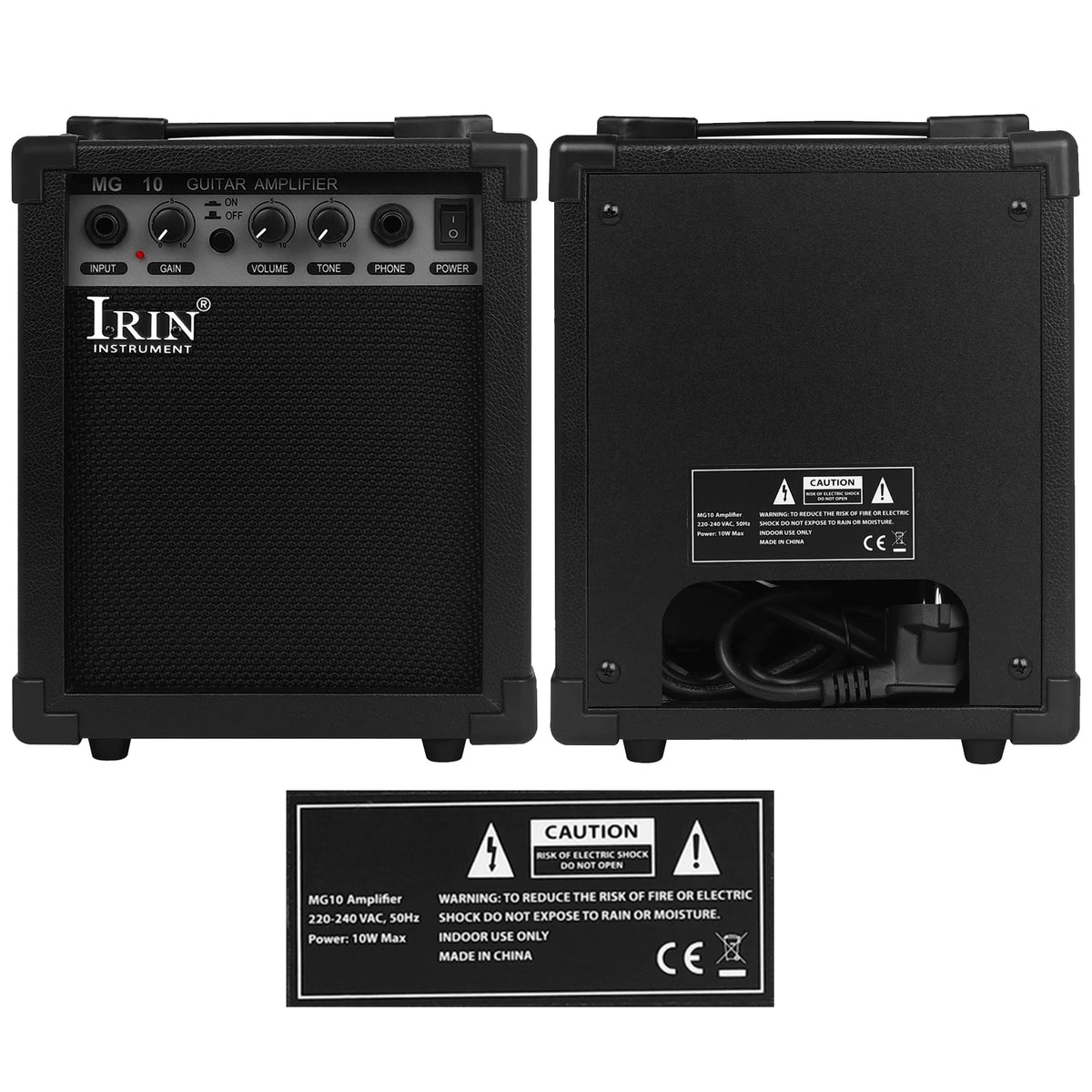 IRIN GA-20W Electric Guitar Speaker Bass Guitar Amplifier 4/5 Tuning 20W AMP Amplifier Loudspeaker Guitar Accessories &amp; Parts