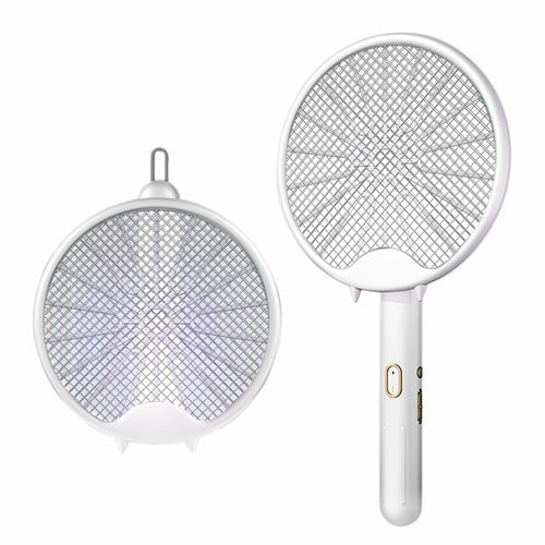 USB Electric Fly Swatters Foldable UV Light Electric Flies Shocker