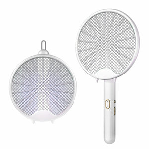 USB Electric Fly Swatters Foldable UV Light Electric Flies Shocker