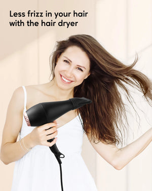 KIPOZI Professional 2200W Hair Dryers, Negative Ionic Blow Dryer with Diffuser and Airflow Concentrator, Fast Drying Time