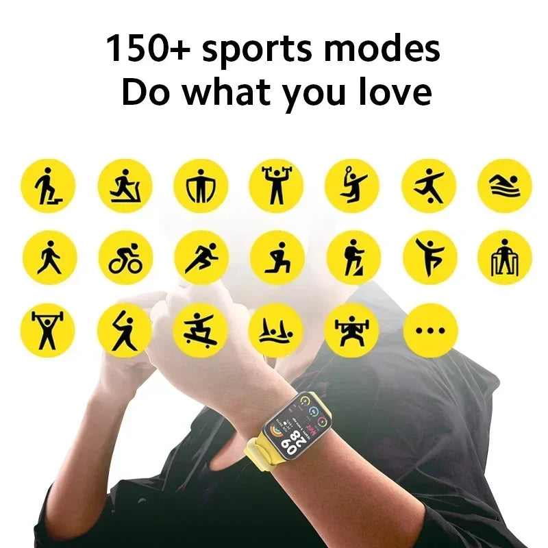 Xiaomi Mi Band 8 Pro Global Version Smart Wristband1.74&quot; Color Square AMOLED GNSS Blood Oxygen Heart Rate Monitor Bluetooth 5.3