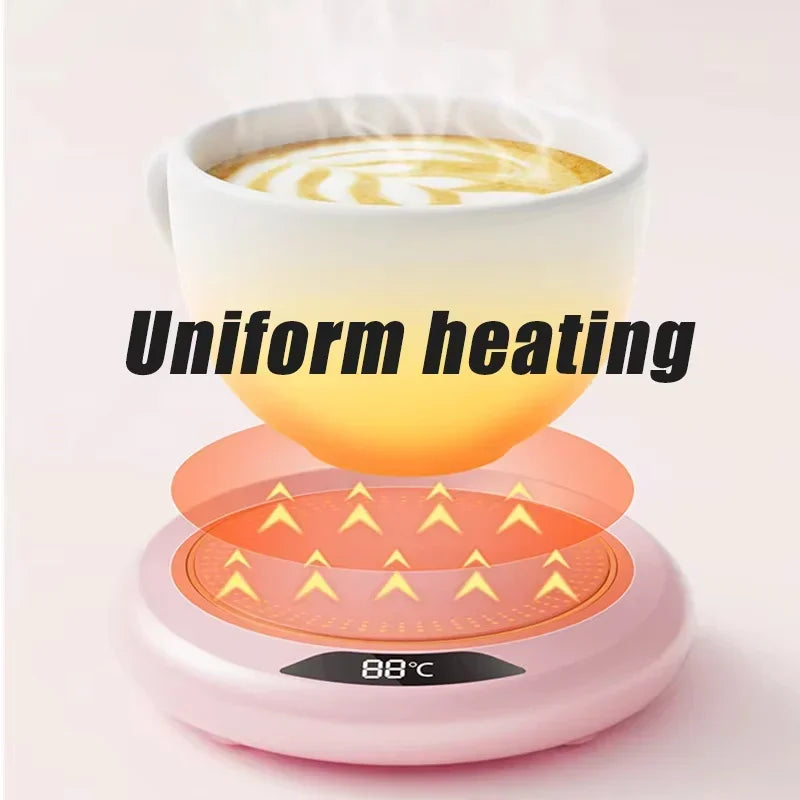 USB Cup Warmer Coffee Mug Heating Coaster 3 Temperature Setting Thermostatic Hot Plate Milk Tea Water Heating Pad Cup Heater