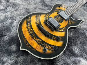 Chinese Electric Guitar Mahogany Body And Maple Neck Zakk Black Hardwae  6 Strings