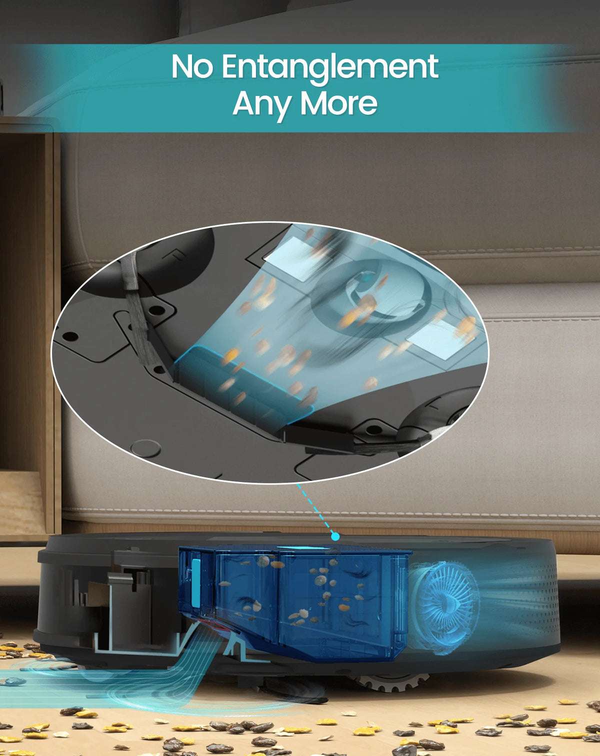 Lefant M210 Pro Robot Vacuum Cleaner with 2200Pa Suction,WiFi/Alexa/APP/Bluetooth,Schedule Cleaning,Self-Charging,Smart for Home