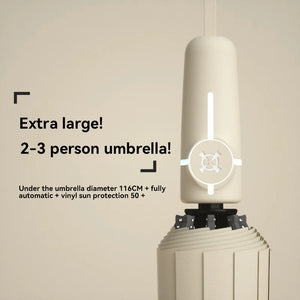 Xiaomi 12 Bone Extra Large Reinforced Wind-resistant Rain-resistant Dual-purpose UV-resistant Fully Automatic  Umbrella