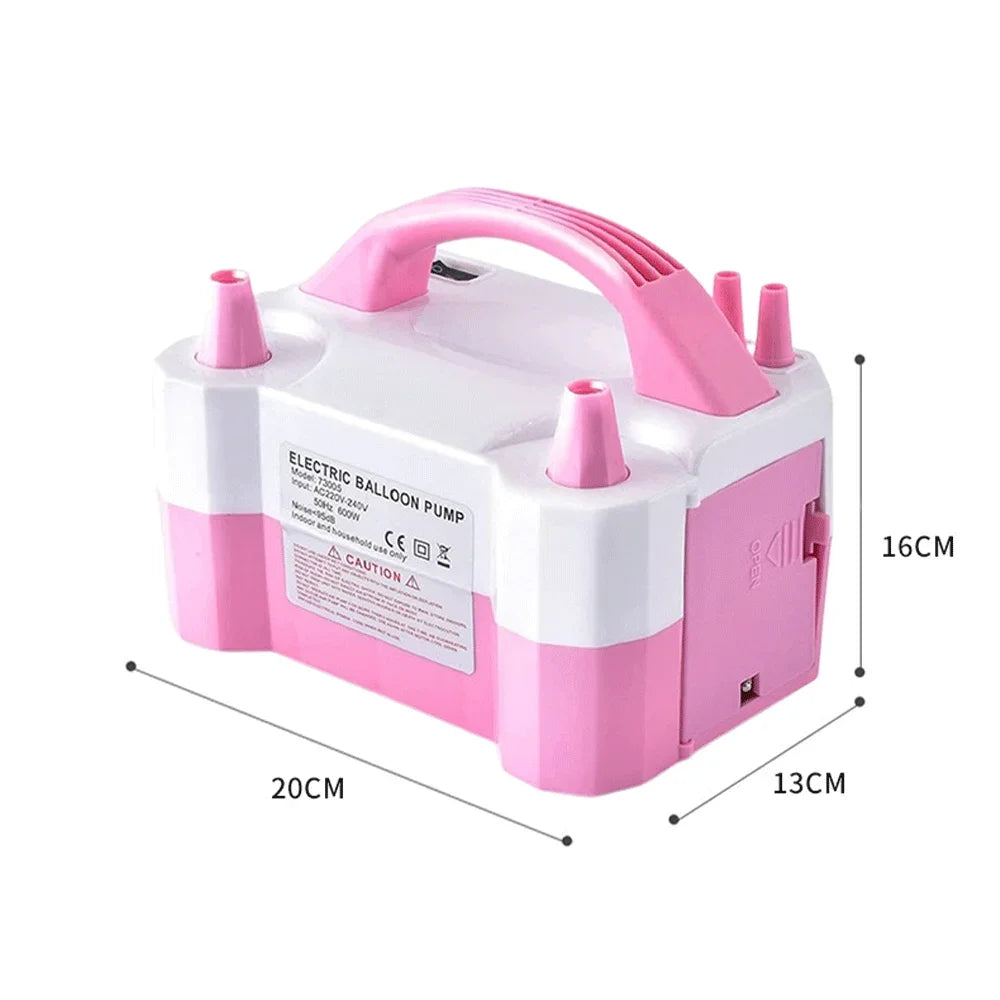High-voltage Double-hole AC Portable Electric Balloons Pump US-Plug EU-Plug Balloon Air Pump Inflator For Wedding Birthday Party