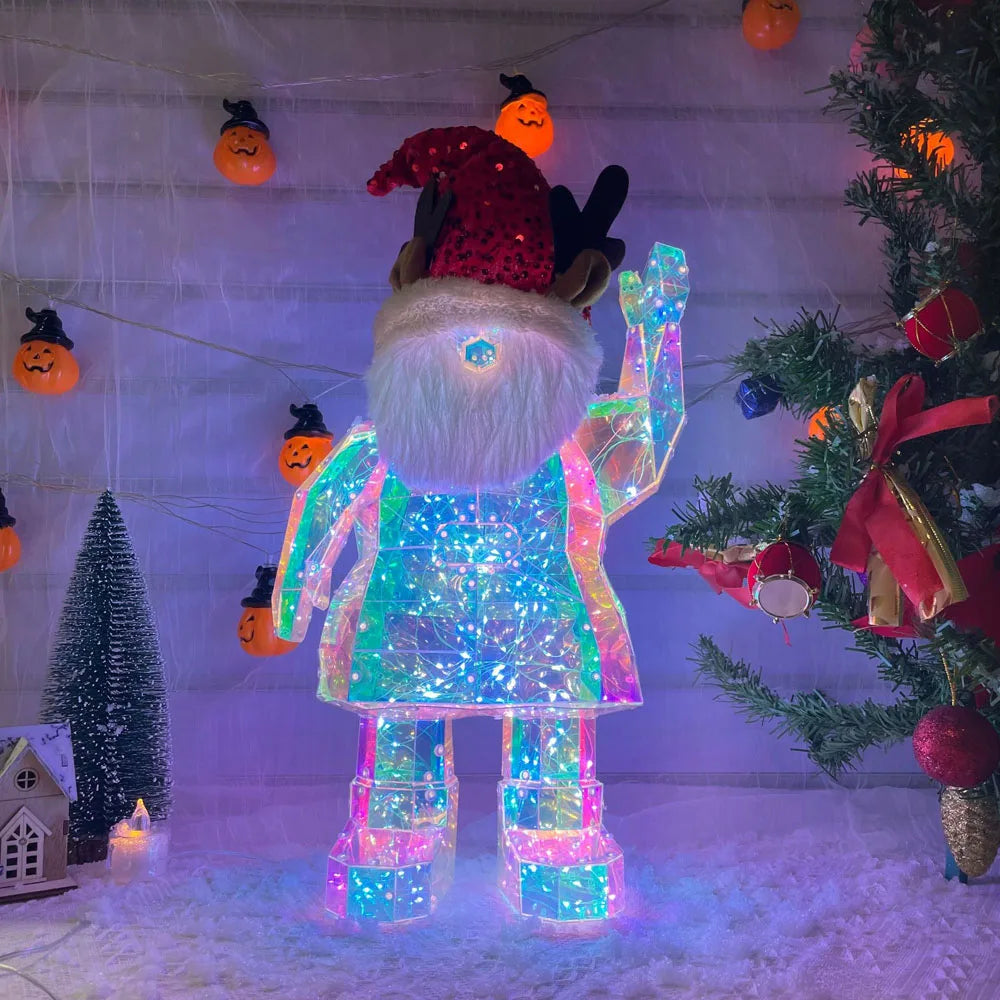 Christmas Glowing Elk Night Light Colorful Glowing Santa Claus, Snowman, Christmas tree for Children&#39;s Christmas gifts