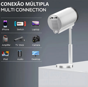 Salange X5 Projector Native 1080P HD 4K Android WiFi Bluetooth 3D Surround Sound Outdoor Office Home Theater Video Game Console
