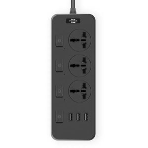 Multifunctional Power Strip Universal Plug EU US UK Outlet Power Strip 2500w With Usb Type-C Multiple Plugs 2M Extension Socket