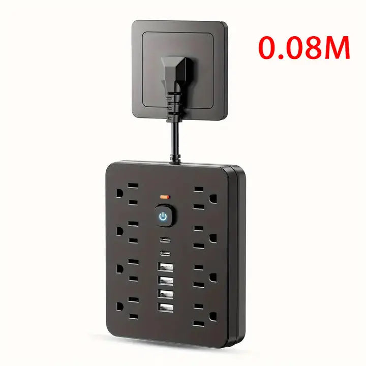 Xiaomi Multi-function Power Strip 14 in 1 Socket Travel Wall Plug 8 Sockets 4 USB 2 Type-C Ports US Power Socket 1.5M 3M