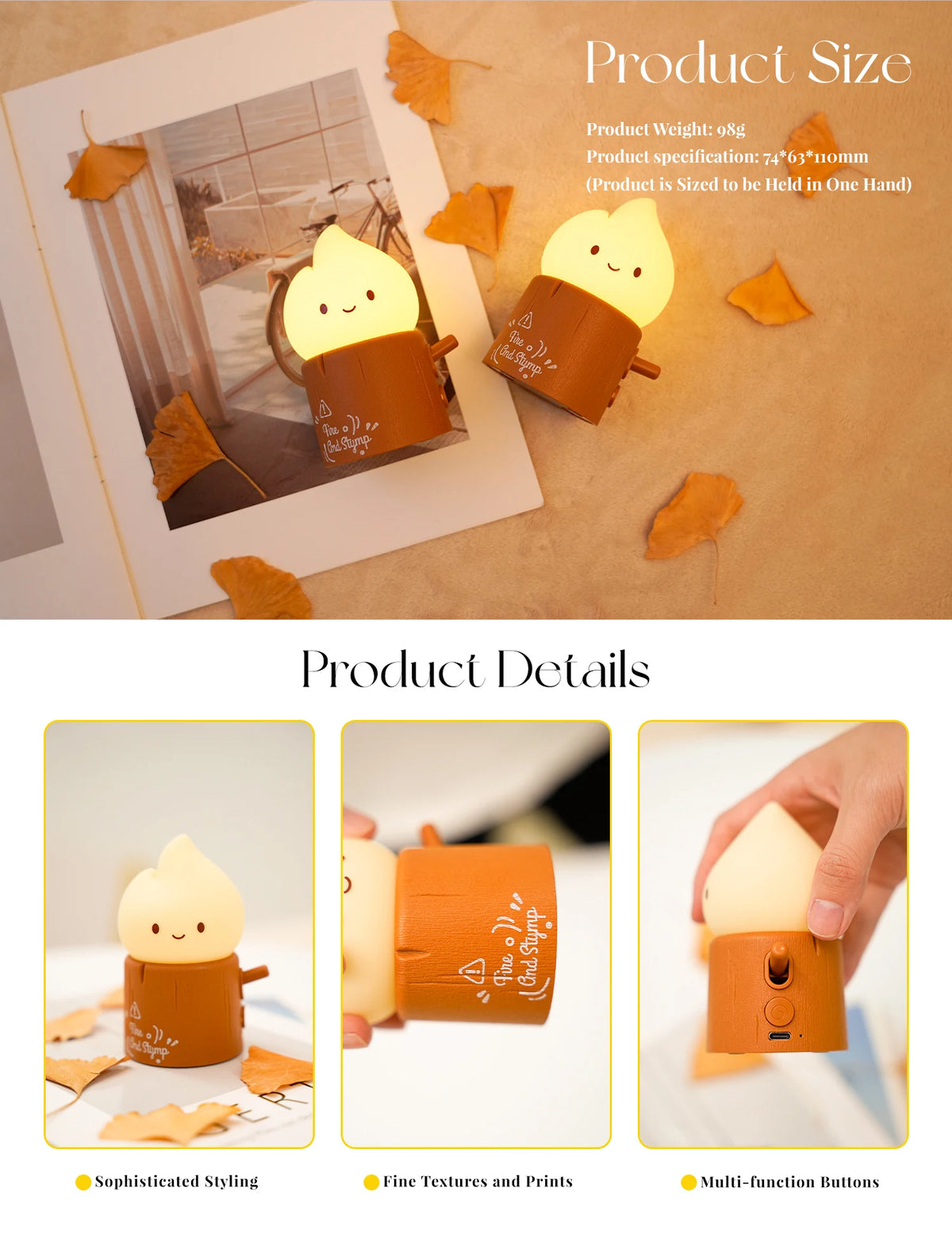 Flameless Candles Night Light Cute Capybara Kerosene Sleeping Nightlights Dimmable 2 Lighting Modes Bedside Lamp For Kid Bedroom