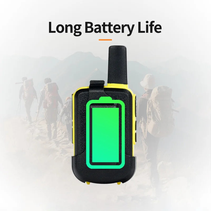 4 pcs UNIKOO Walkie Talkie UK224C PMR446 FRS Two Way Radio Mini Portable Communication Equipment PTT Radio for Camping Hunting