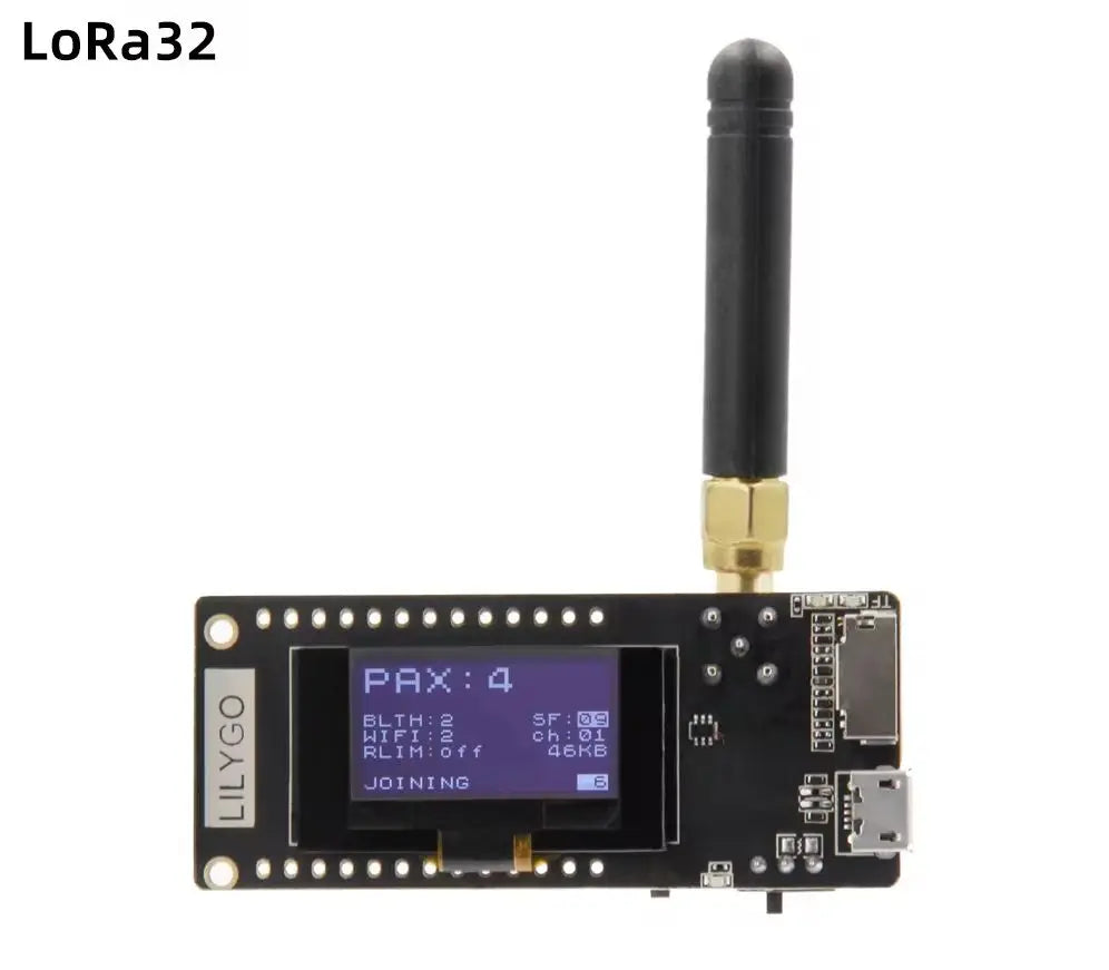 LoRa32 V2.1_1.6.1 ESP32 433/868/915/923MHZ 0.96 Inch OLED SD Card Bluetooth WIFI Module Metering Passenger Flows