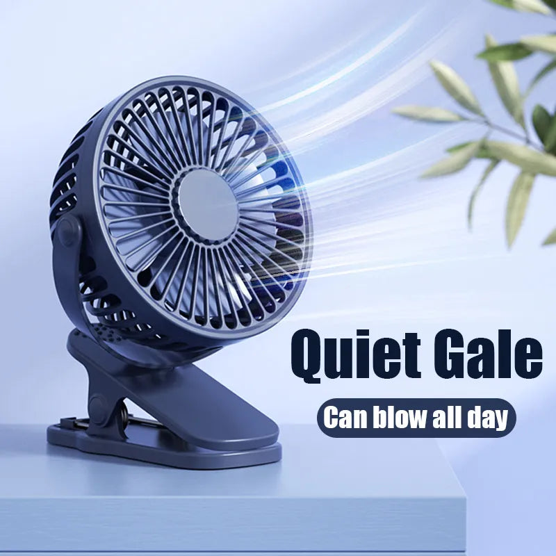 360 Degree Rotation Adjustable Clip-on Fan - Stereotech
