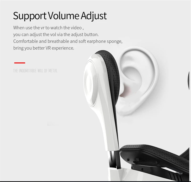 BOBOVR Z4 Leather 3D Cardboard Helmet Virtual Reality Upgraded Version VR Glasses Headset Stereo BOBO VR for 4-6&#39; Mobile Phone