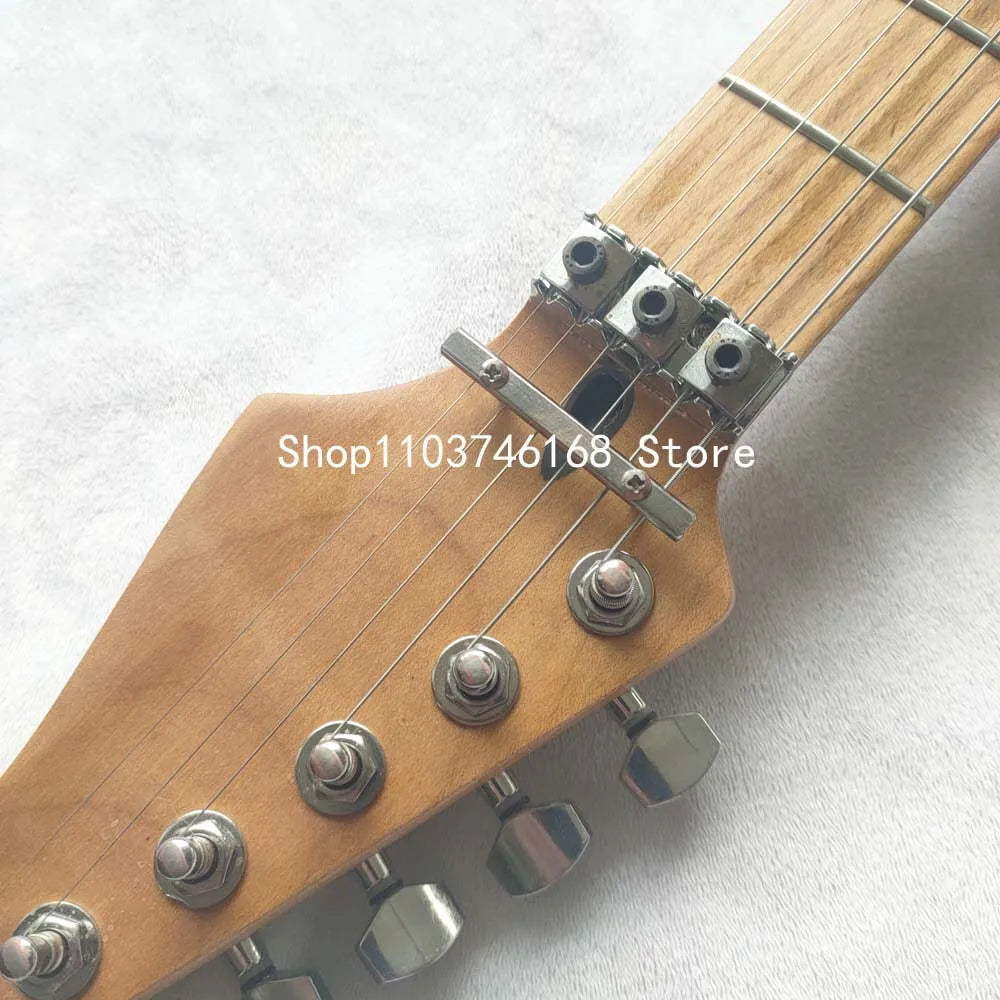 Eddie Relic Electric Guitar/Red Body/With Black And White Stripes/Free Shipping/Fast shipment within 48 hours