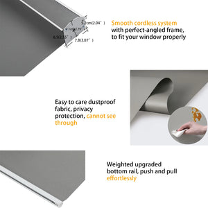 Shadzking Motorized Roller Blinds Smart Electric Day and Night Roller Shades Window Blinds Curtains for Home Wifi Alexa Google