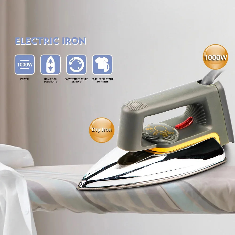 DMWD 1000W Handheld Dry Iron Mini Portable Household Fabric Iron for Home Travel Dry Ironing Machine Small Electric Iron 220V - Stereotech