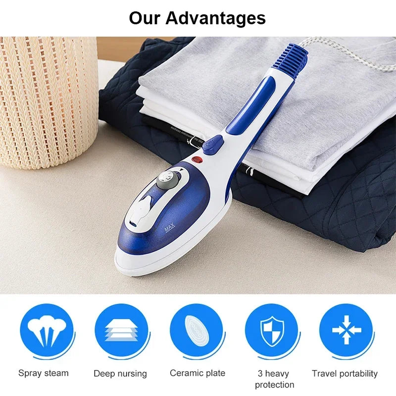 Steam Iron Handheld Garment Steamer Clothes Electric Steam Iron High Quality Portable Traveling Clothes Steamer 110V US-220V EU - Stereotech