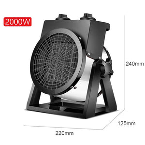 2000W Electric Air Heater Office Electric Heater Household Small Sun Industrial Heater Small Energy-saving 220V