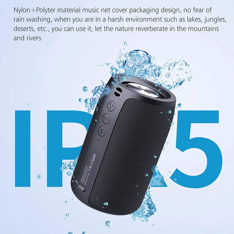 ZEALOT S32 Portable Bluetooth Speaker Wireless Subwoofer 3D Bass Stereo Support Microphone Micro SD Card AUX Play