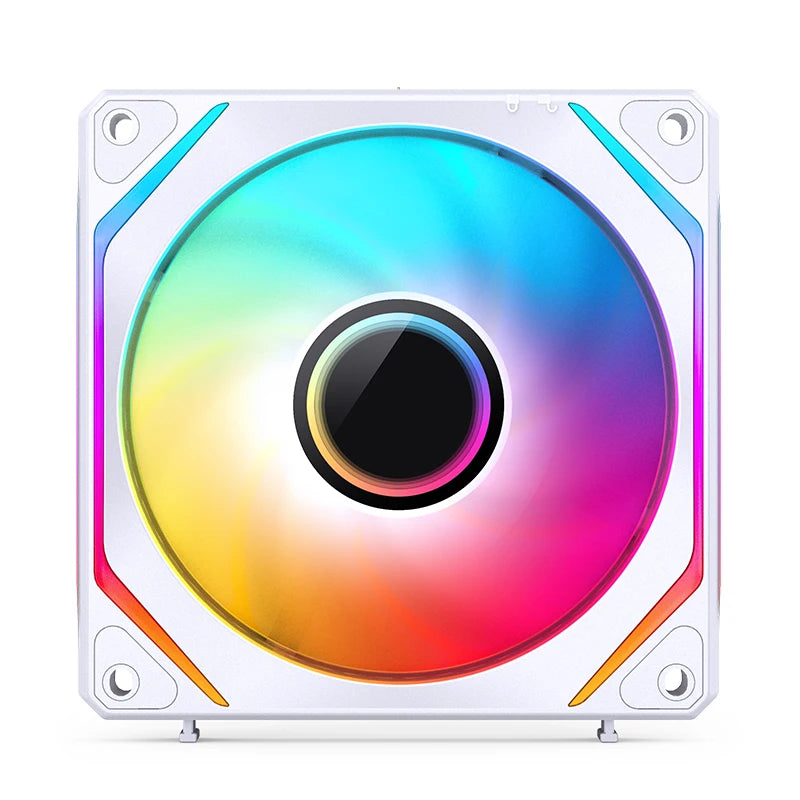 Jonsbo ZL-120W Case Fan ARGB 120mm CPU Cooling Fan 4PIN PWM Temperature Control ZL-120BR Forward/Reverse Computer Case Fans