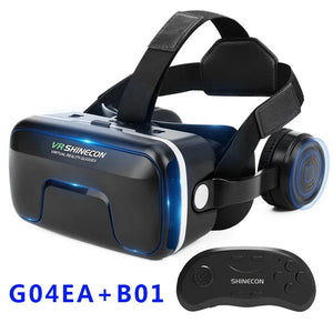 G04EA Original VR Shinecon 6.0 Virtual Reality Glasses 3D VR Glasses Stereo Helmet Headset with Remote Control for IOS Android