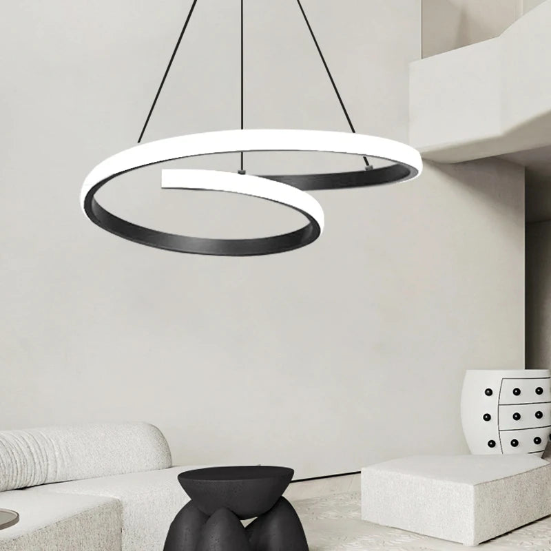 LED Minimalist Pendant Light Modern Pendant Lamp Nordic Circular Hanging Lamp Home Decor Led For Dining Room Study Room Bedroom