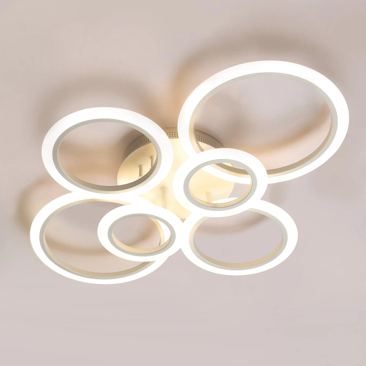 Modern LED Ceiling Lights Circular chandelier Luminaire Lamp Remote control Dimmable Hanging Lamp Home Decoration Daily Lighting