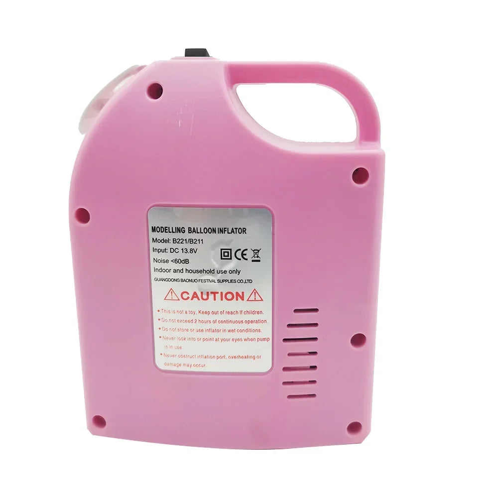 Rechargable Long Balloon Air Inflator Portable Wireless Balloon Air Pump DC12V Electric Balloon Inflator for Party Holiday Decor