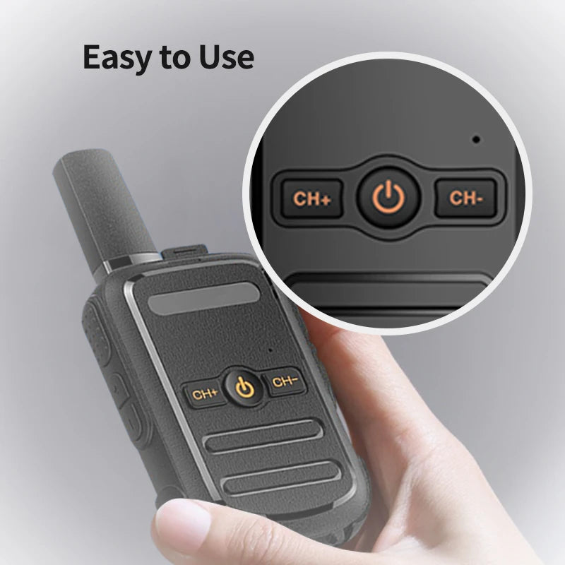 UNIKOO Walkie Talkie UK224 4 pcs Mini Portable Two Way Radio PMR FRS Handheld Radio Comunicador Long range Kids Walkie Talkies
