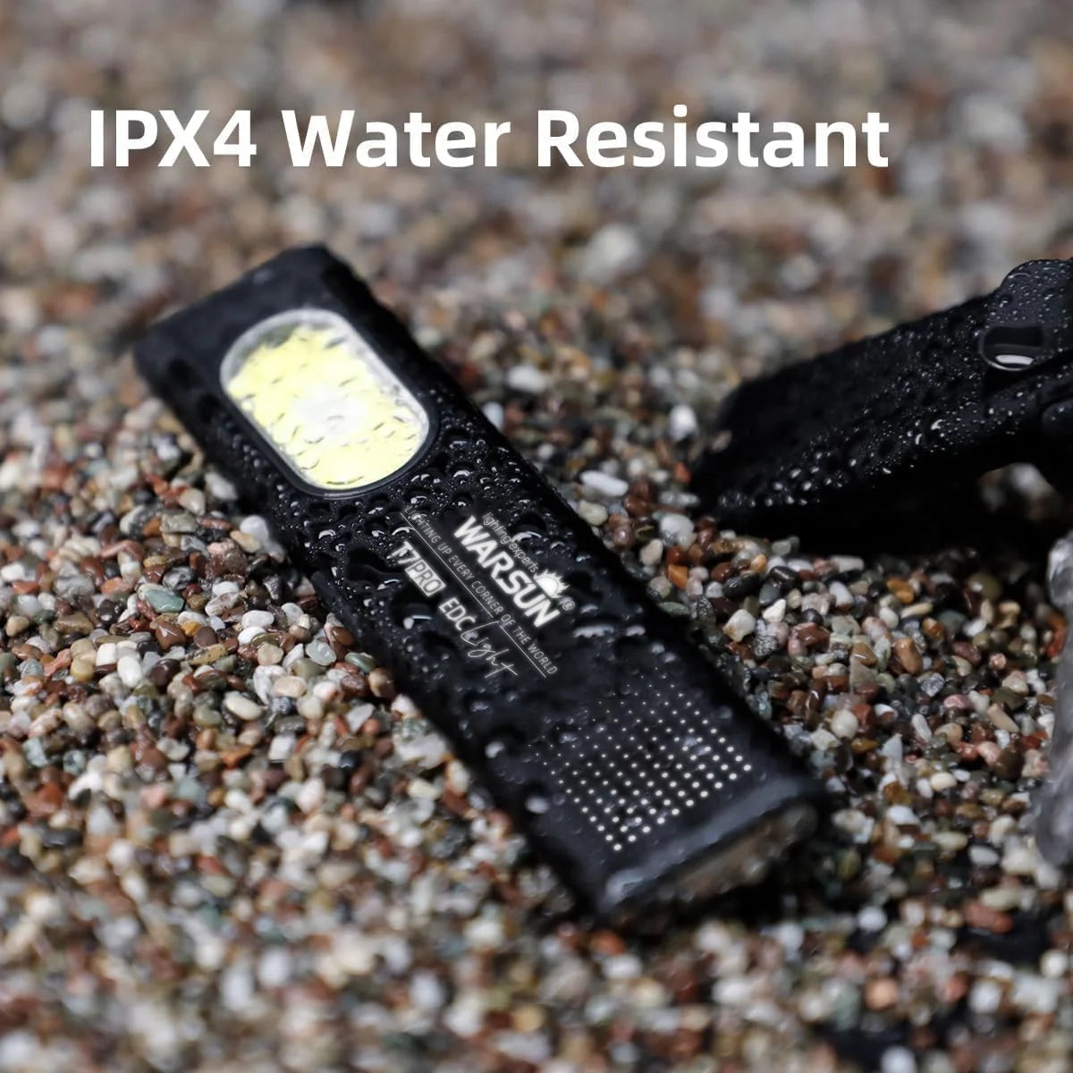 Warsun LED Keychain Flashlight USB-C Rechargeable 600Lm Portable Mini Torch Light Pocket Lantern Flood Work Light With Magnet