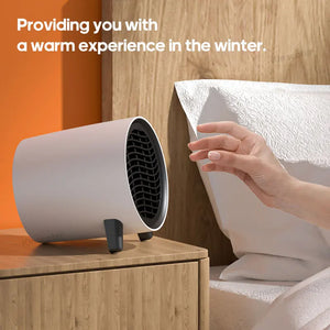 Electric Heater Desktop Quick Heat Warm Air Blower No Light 600W Portable Heater Warmer Machine Household Winter