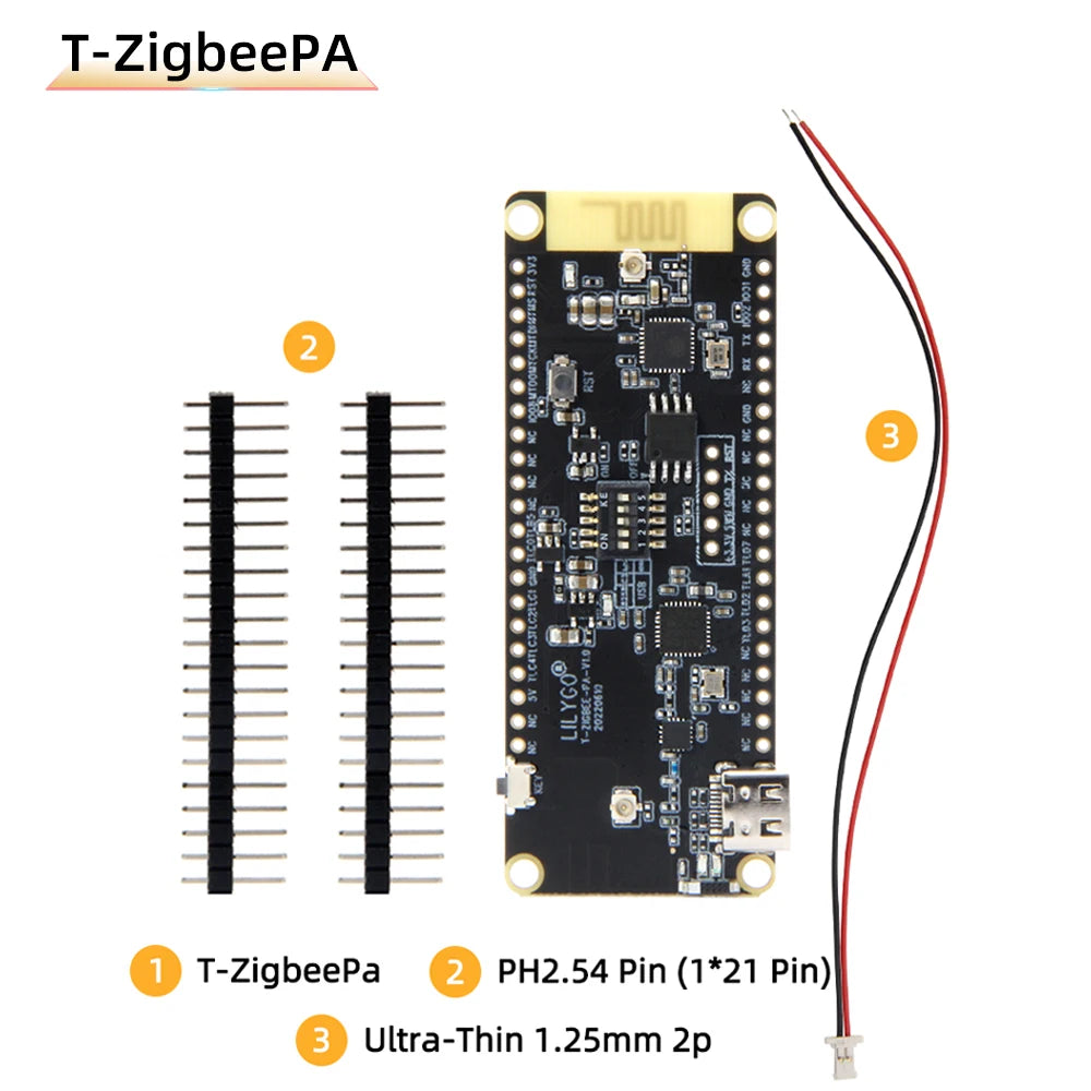 LILYGO® T-Zigbee T-ZigbeePA ESP32-C3 TLSR8258 Zigbee Ultra Low Power IOT Development Board WiFi Bluetooth Smart Control Module