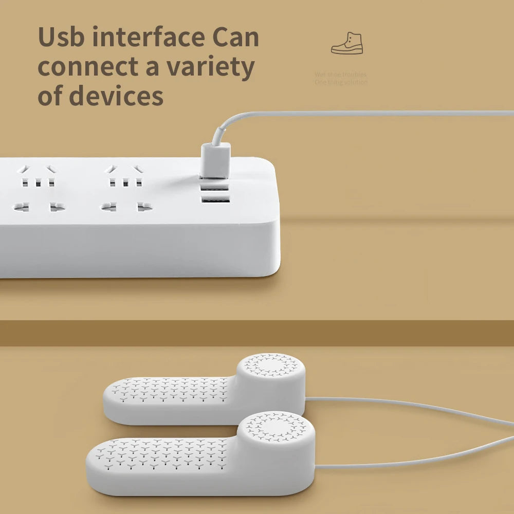 Shoe Dryer Warm Air Mute Timing Temperature Dry Deodorization Sterilization Dehumidifier Waterproof Portable Shoe Heater Winter