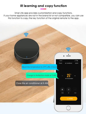 Tuya Smart WiFi IR Remote Control Universal Smart Home Control For TV DVD AUD AC Work With Alexa Google Home Alice Smart Life