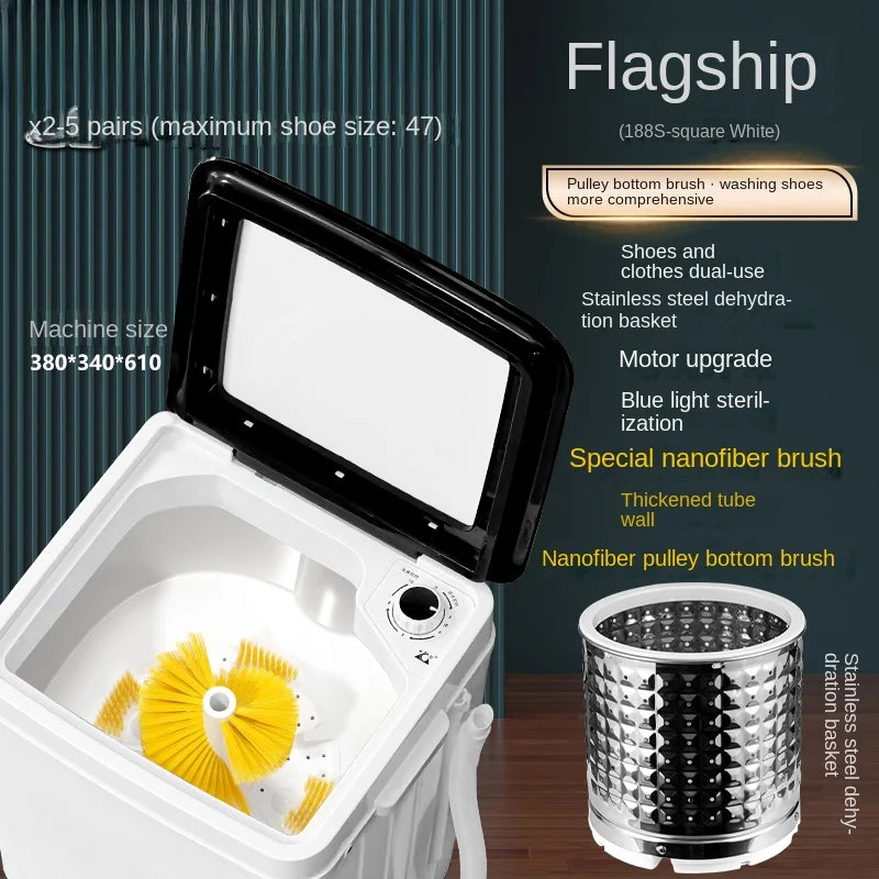 220VChanghong shoe washing machine, household small fully automatic shoe brushing machine, integrated with washing and stripping