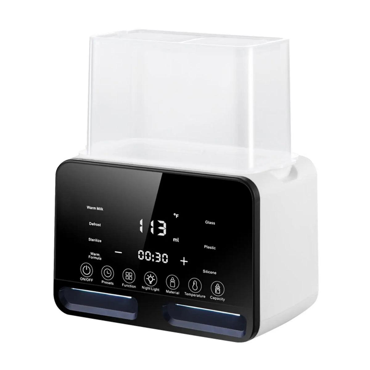 Dual Bottles Warmer for Baby Milk Breast Milk Defrost Night Feeding Warmer Baby Bottle Warmer for Travel Home Car Indoor Outdoor