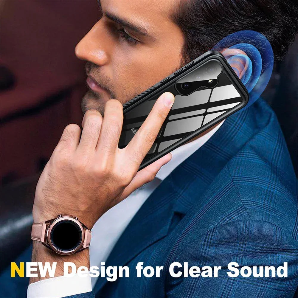 IP68 Waterproof Case For Samsung Galaxy S24 S23 S22 S21 S20 S10 S9 Plus Ultra FE For A54 5G Note 20 Swimming Phone Luxury Cover