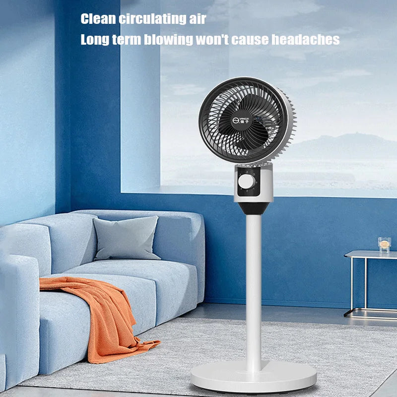 Desktop Stand Dual Use Air Circulating Fan Turbocharged Silent Household Dorm Shaking Head Adjustable Speed Electric Fan
